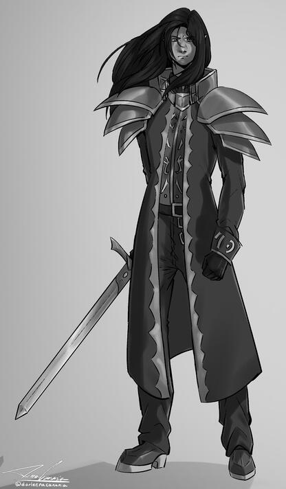 Character B&amp;W Sketch Commission | darleenacananiabusiness@gmail.com