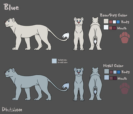 Blue Model Sheet